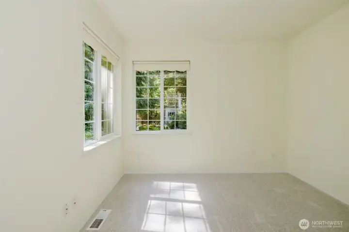 Large windows offer lovely natural light in all bedrooms