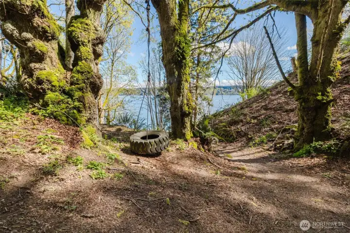 Trail to private community beach