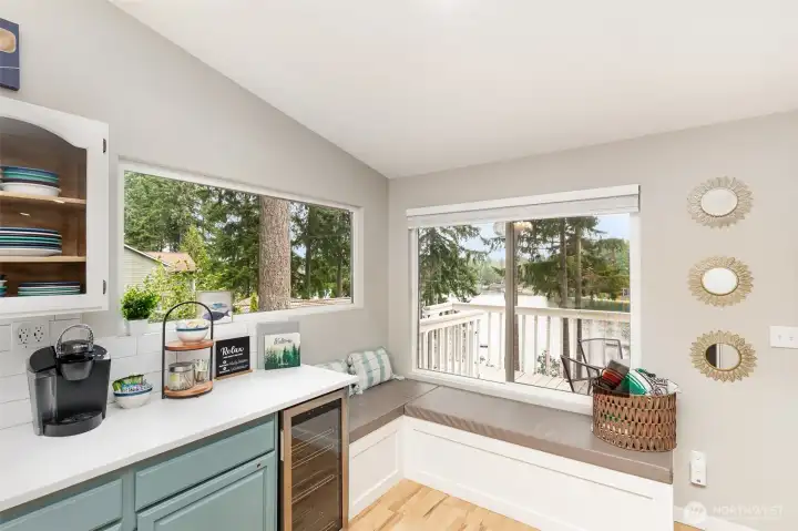 Kitchen with views