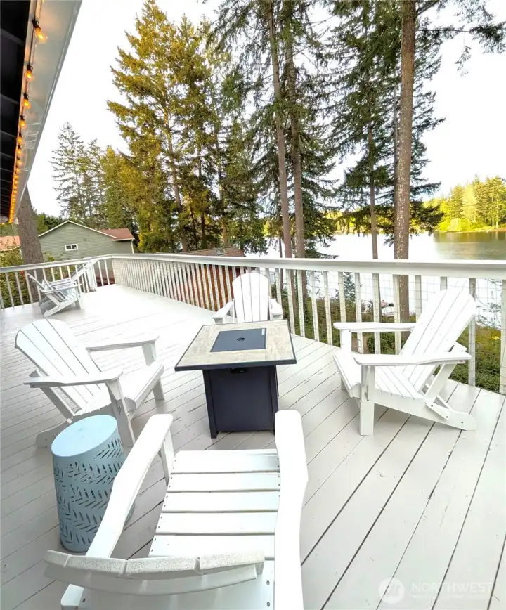 Full length deck just re-stained