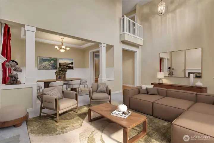 This room is virtually staged