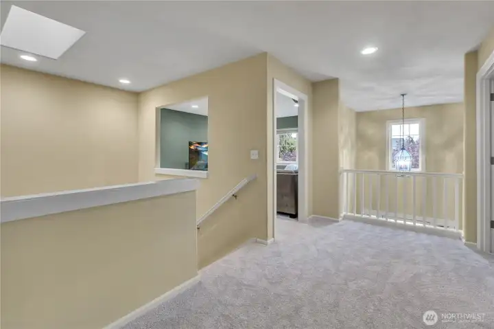 Upper level landing