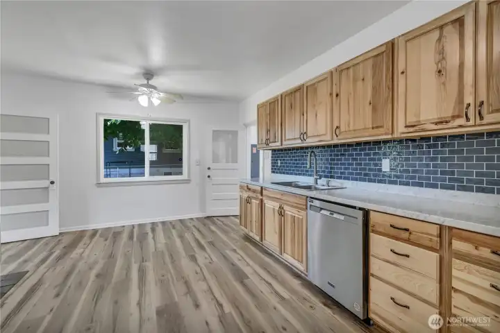 Kitchen with eating space