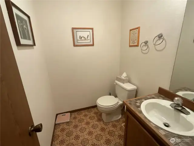 View of 1/2 bath located on Main Level.