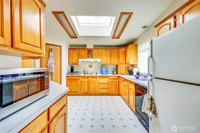 Spacious Kitchen with plenty of cabinetry and pantry.