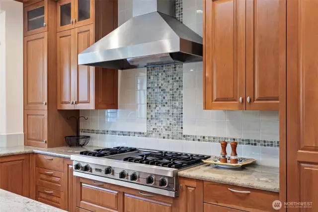 Commercial grade Viking cooktop