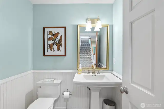 Main floor half bathroom