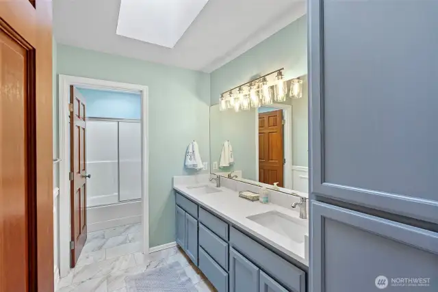 Updated hall bathroom