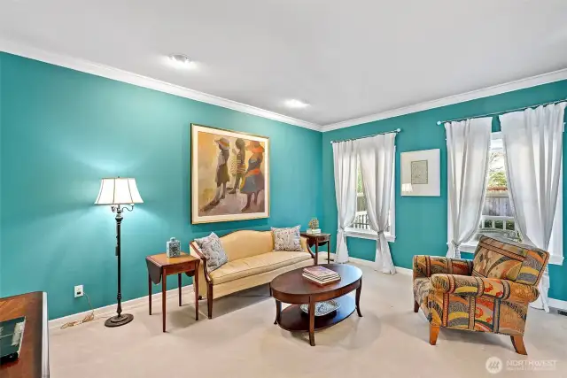 Formal living room off front entry