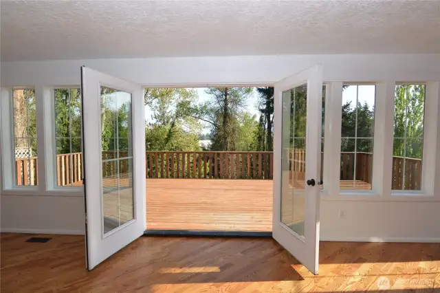 French Doors to Deck