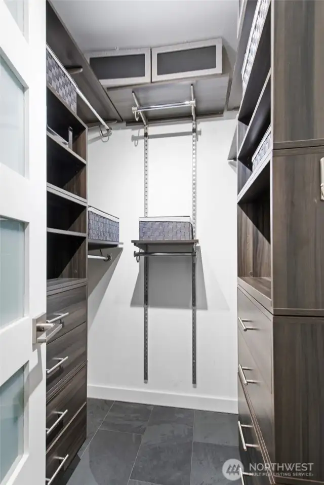 Custom walk-in closet