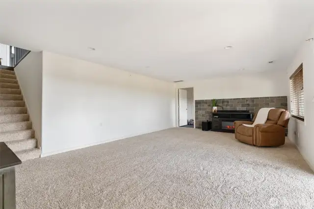 finished basement living space