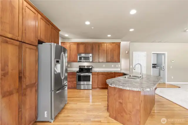 kitchen with pantry closet