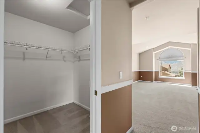 Primary Bedroom walk-in closet