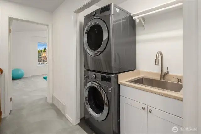 Upstairs laundry room