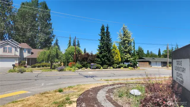 Directly across street to Grove Elementary