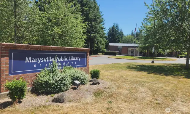 1/2 block to Marysville library