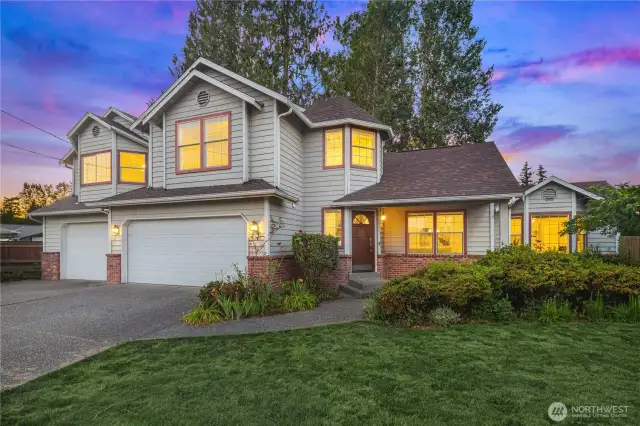 Front yard with charming walk-up