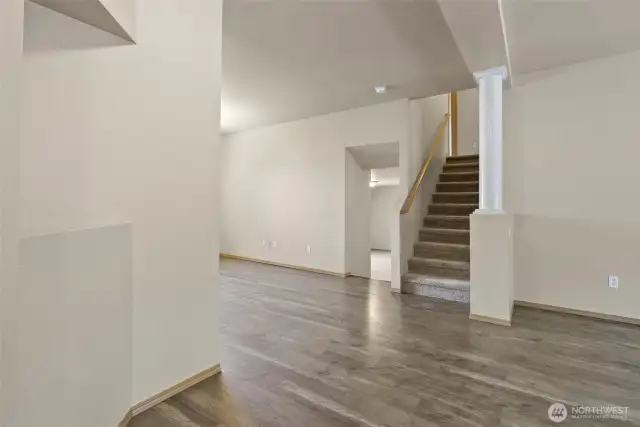 Open and light rooms on main floor