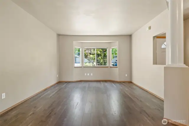 Lovely bay window in living room