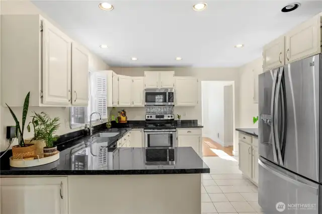 Plenty of counter space and updated appliance to make cooking and entertaining a dream.