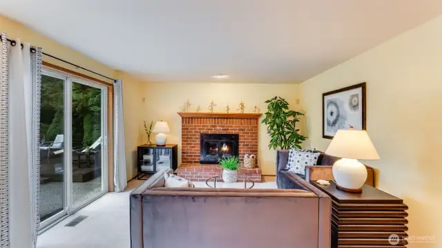 A different view of the family room just off of the eating nook.