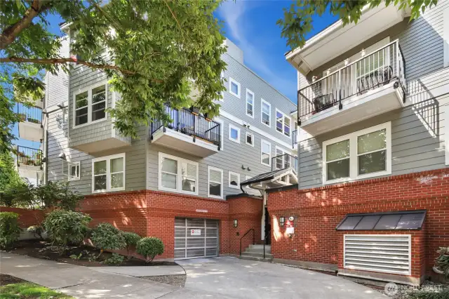 Garage with private reserved parking spot and 2nd gated entry