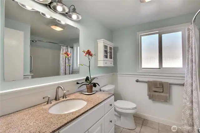 Full bath, tastefully updated.