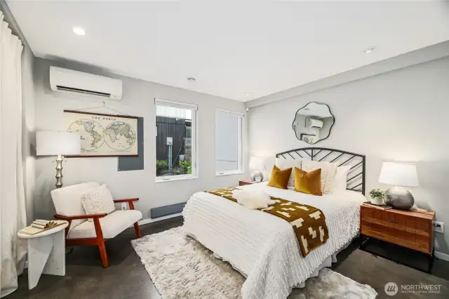 Entry level bedroom
