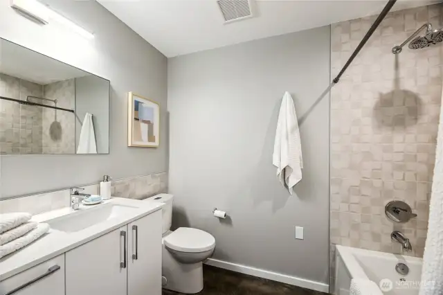 Entry floor full bathroom.