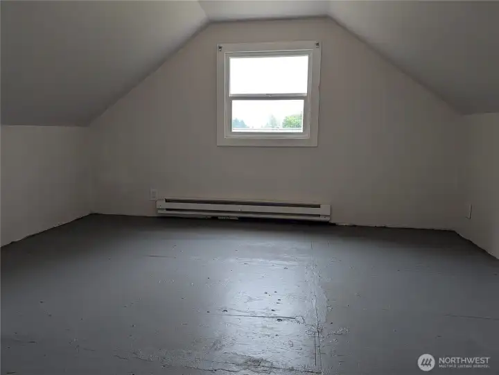 Upstairs bonus room with closet