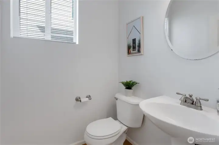 1/2 bath on main floor.