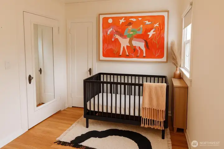 2nd bedroom - virtually staged