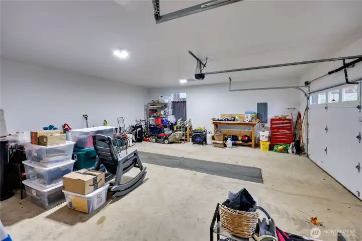 Oversized two car garage