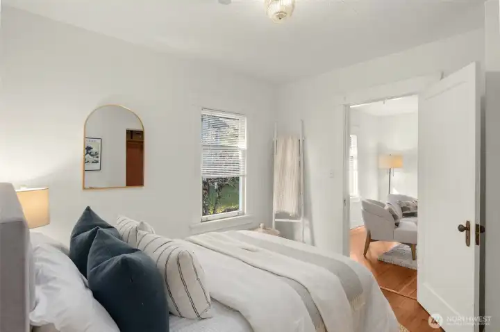 Bedrooms are kept separated from the primary living space