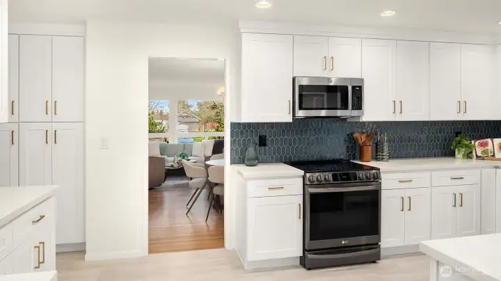 This kitchen is brand new and waiting for you.