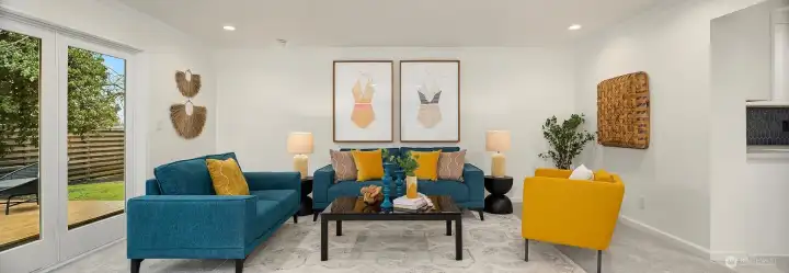 French doors = seamless indoor/outdoor living.