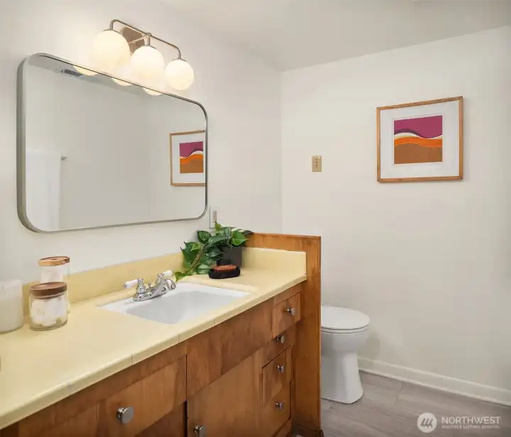 Downstairs half bath (can easily be converted to 3/4 bath)