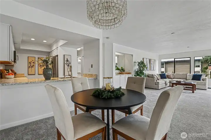 Another view of the dining area.