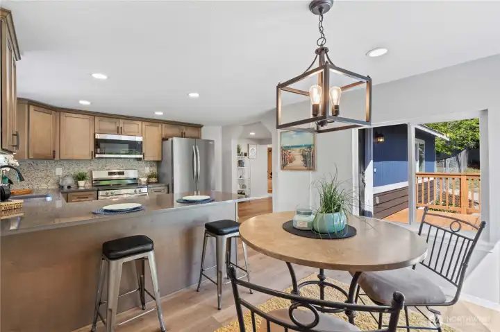 Dining Room w/Large Windows for plenty of Light.