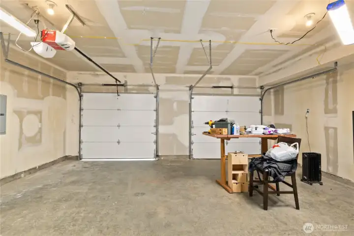 Attached two car garage provides everyday convenience.