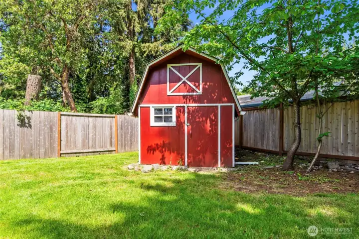 Additional storage in the backyard shed Additional storage in the backyard shed