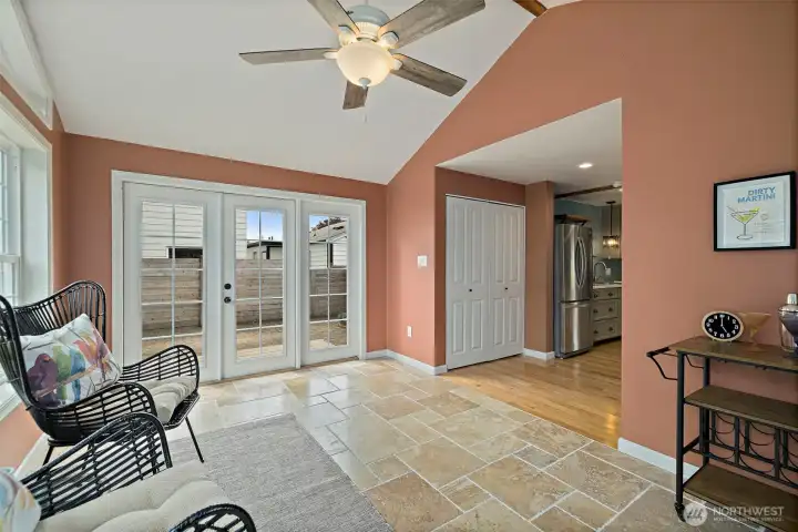 to the patio