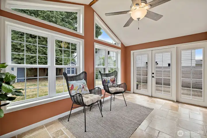Large, light-filled and easy access to patio and backyard