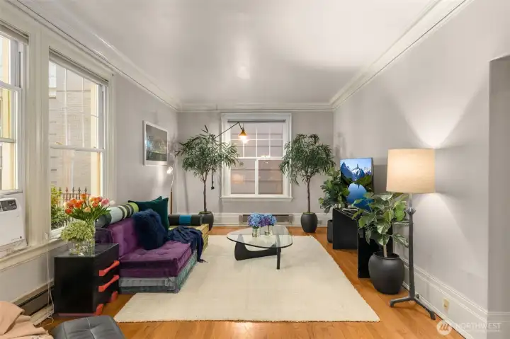 Spacious living room is great for entertaining or relaxing. Spacious living room is great for entertaining or relaxing.