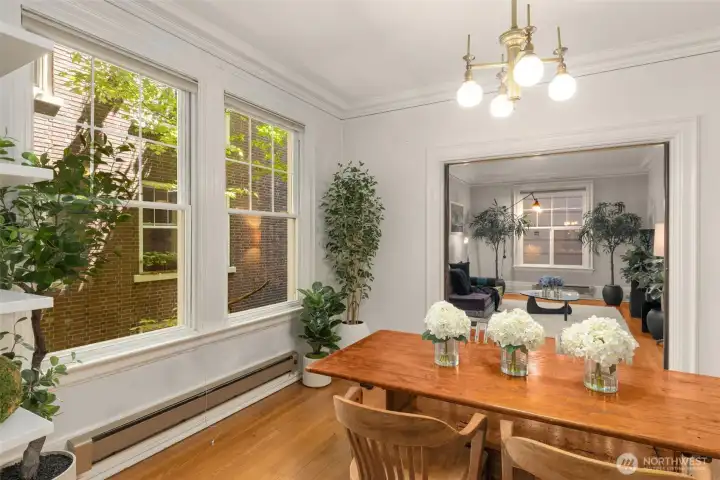Large windows throughout Large windows throughout