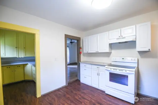 Another view of kitchen with pantry