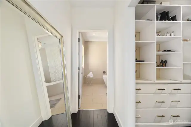 Primary walk-in closet