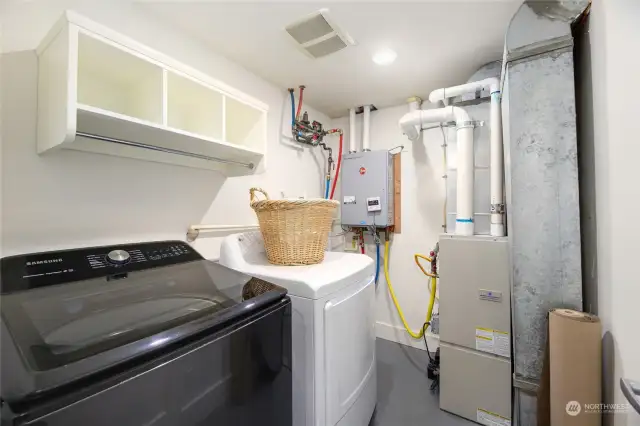 Lower level laundry room