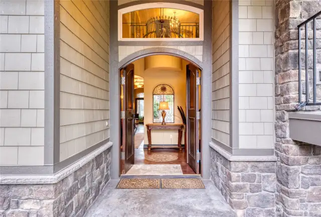 Welcome to your Private Castle Style Lake Front Villa with Custom Entry Doors from a Church from the 1800's!